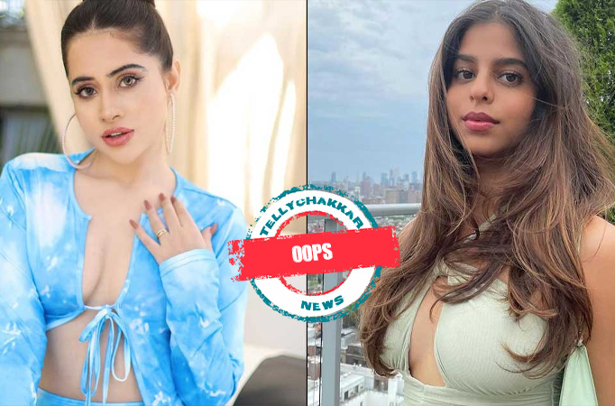 Oops! Urfi Javed compares herself with Suhana Khan in her latest post exposing cleavage