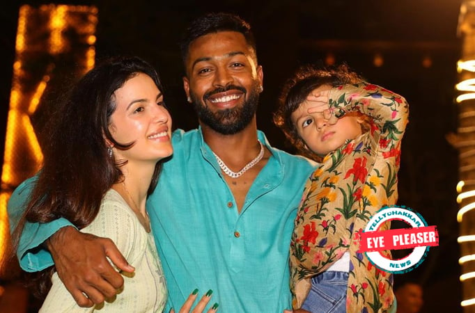 EYE PLEASING! Natasa Stankovic looks ETHEREAL in Kurta as she poses with her husband Hardik Pandya and son Agastya; SEE PICS 