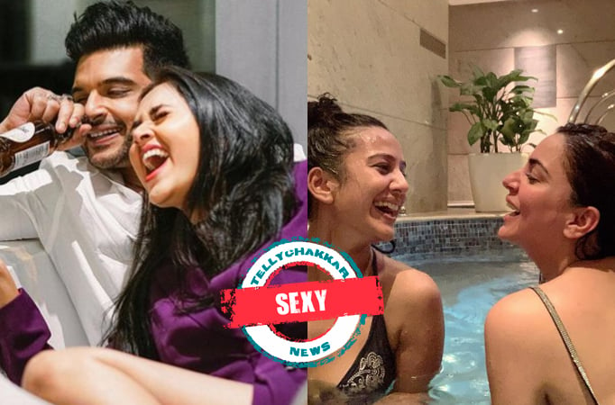 SEXY! From Tejasswi Prakash-Karan Kundrra to Shraddha Arya-Surbhi Chandna, TV stars who posed cosily in the bathtub; see the pho