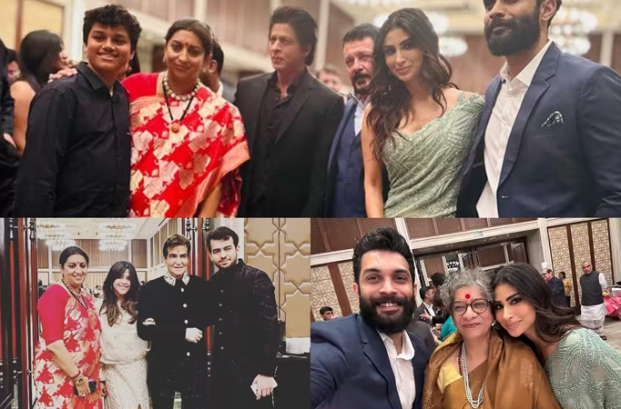 Shah Rukh Khan, Mouni Roy, Ekta Kapoor, among others come to wish Smiti Irani’s daughter Shanelle Irani at her reception