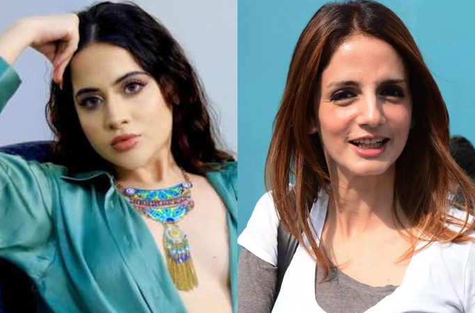 Uorfi Javed and Sussanne Khan pose together and latter kisses her, netizens remember the spat the Bigg Boss OTT star had with Kh