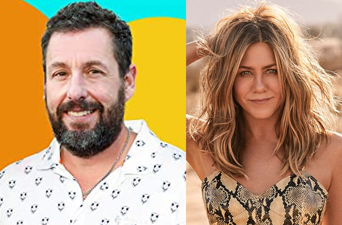 Jennifer Aniston mocked for bad boyfriends by Adam Sandler