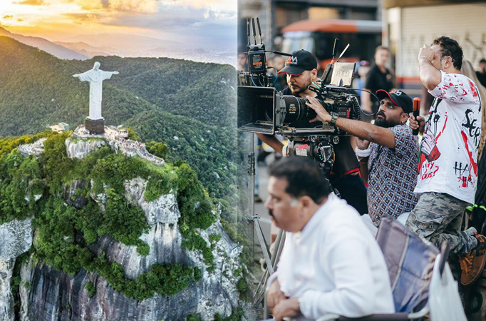 Filming in Brazil