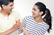 Deepika Padukone with her father Prakash Padukone