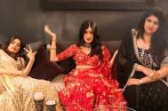 Diwali 2019: Check out Janhvi Kapoor’s funny yet adorable expression as she poses with Shanaya and Anshula 