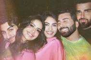 Nysa Devgan, Ibrahim Ali Khan and Orhan Awatramani paint the town red at a recent party along with other star kids