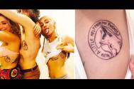 Miley pays tribute to her late dog with a tattoo