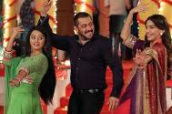 Helly Shah with Salman Khan and Sonam Kapoor