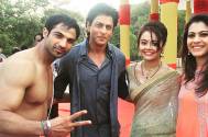 Mohammad Nazim and Devoleena Bhattacharjee with SRK-Kajol