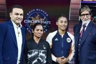Kaun Banega Crorepati 11: Big B welcomes Virendra Sehwag, Dutee Chand and Hima Das on sets 