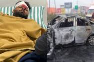 Cricketer Rishabh Pant critically injured after car accident, cop says, “car was completely burnt. He is lucky to survive…”