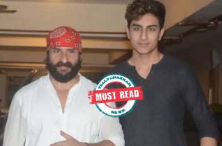 Saif Ali Khan and Ibrahim Khan