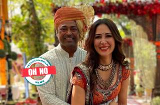 Oh no! Kim Sharma looks angry as she grabs a coffee with Leander Paes