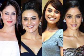 Kareena Kapoor, Preity Zinta, Rani Mukerji and Sridevi