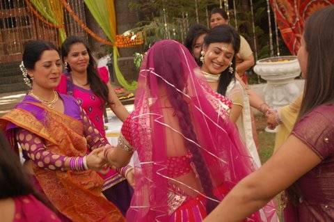 Folk singer Malini Awasthi and Kritika Kamra