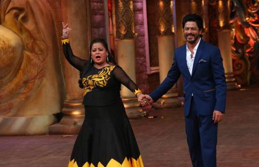 Bharti Singh and Shah Rukh Khan