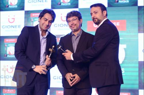 Sudhir Chaudhary the senior editor and business head of Zee News and hosts DNA, Indiantelevision.com group Founder/CEO & Editor in chief Anil Wanvari and Gionee India CEO & Managing Director Arvind R Vohra