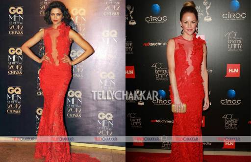 Deepika Padukone and Julie Marie Berman