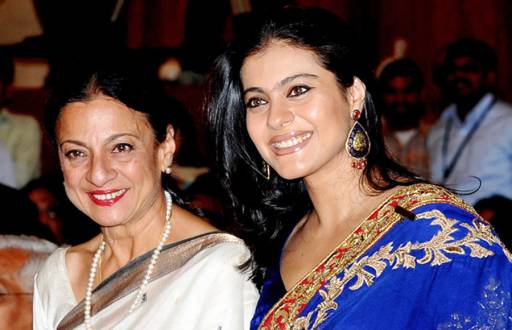 Tanuja and her daughter Kajol