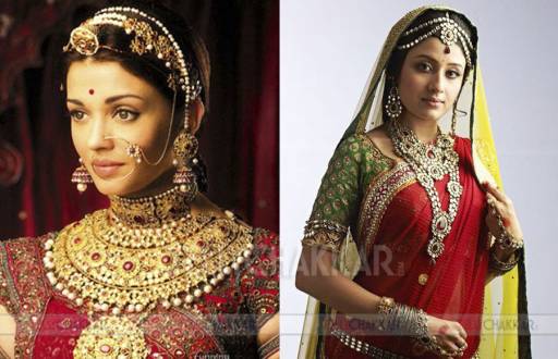  Aishwarya Rai and Paridhi Sharma as Jodha