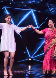 Alia Bhatt and Vicky Kaushal on the sets of &TV's High Fever