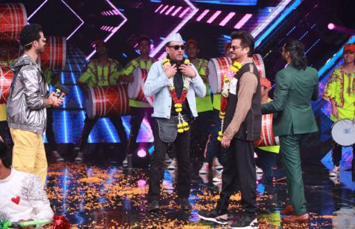 Ram Lakhan aka Anil Kapoor and Jackie Shroff on the sets of Dance+