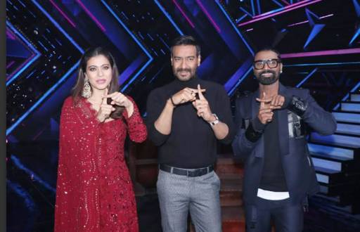 Ajay Devgn and Kajol on the sets of Dance Plus 5 