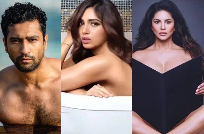 Bhoomi Xxx Video - Vicky Kaushal, Bhumi Pednekar, Sunny Leone go nude for Dabboo ...