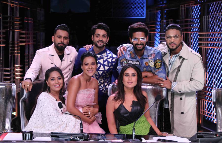 Ravi Dubey and Nia Sharma on the sets of Dance India Dance